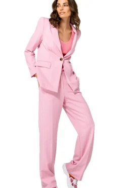 1553-71 / Comfortabele Citylook Broek, Recht Been, Normal Waist Vrouwen Broeken