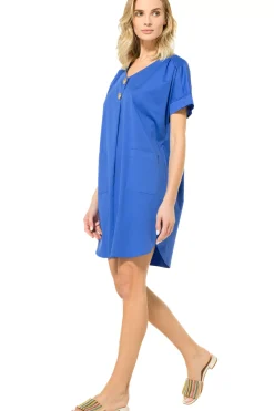 Outlet 3173-26 / Comfortabele Rechtvallende Jurk Vrouwen Jurken