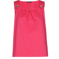 3673-74 / Comfortabele Top Met Rugeffect Vrouwen Tops