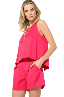 3673-74 / Comfortabele Top Met Rugeffect Vrouwen Tops