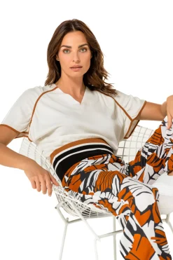 1251-39 / Fijn Gebreide Pull Met Mouweffect Vrouwen Pulls