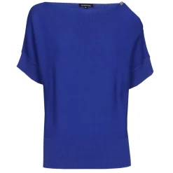 1246-26 / Fijn Gebreide Top Met Schoudereffect Vrouwen Pulls