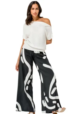 1246-91 / Fijn Gebreide Top Met Schoudereffect Vrouwen Pulls