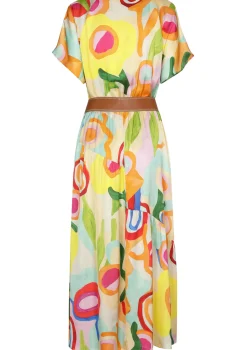 Outlet 3166-79 / Frivole Midi Jurk Vrouwen Jurken
