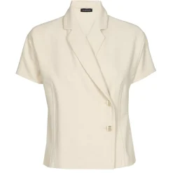 1683-34 / Geklede Comfortabele Citylook Top Vrouwen Tops