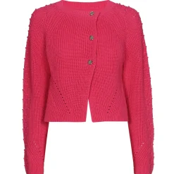 1281-74 / Grof Gebreide Bolero In Katoen Vrouwen Pulls