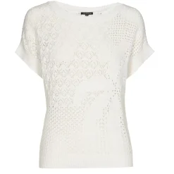 3215-91 / Half Doorzichtige Gebreide Pull Vrouwen Pulls