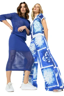 Hot 3203-29 / Half Doorzichtige Gebreide Pull Vrouwen Pulls