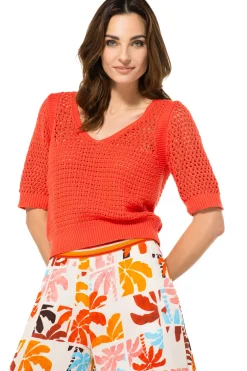 Outlet 3205-56 / Half Doorzichtige Pull Vrouwen Pulls