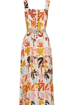 Clearance 3169-89 / Luchtige Bain De Soleil Jurk Vrouwen Jurken