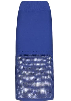 Outlet 3714-26 / Midi Rok In Breigoed Vrouwen Rokken