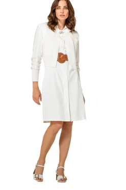 New 1113-91 / Rechtvallende Jurk Met Stretch Vrouwen Jurken
