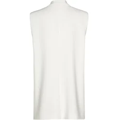 1830-91 / Rechtvallende Mouwloze Blazer Met Schoudereffect Vrouwen Vesten