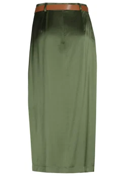 New 1767-61 / Rechtvallende Shiny Midi Rok Vrouwen Rokken