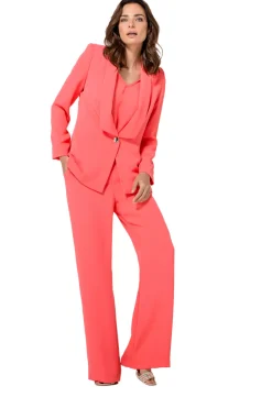 Best 1521-72 / Soepelvallende Citylook Broek, Recht Been, Normal Waist Vrouwen Broeken