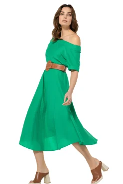 Online 3154-61 / Soepelvallende Comfortabele Jurk Vrouwen Jurken