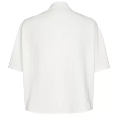 1691-91 / Soepelvallende Rechte Bloes Met Mouweffect Vrouwen Tops