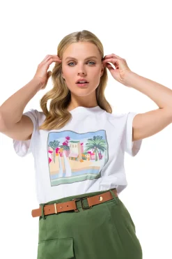 1980-69 / T-Shirt In Katoen Vrouwen Tops