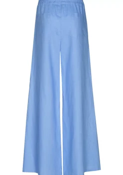 3571-24 / Wijde Broek In Linnen, Normal Waist Vrouwen Broeken