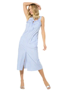 3178-24 / Zomerse Katoenen Midi Jurk Vrouwen Jurken
